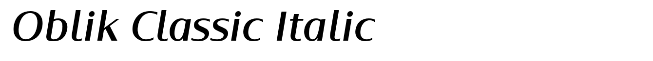 Oblik Classic Italic image